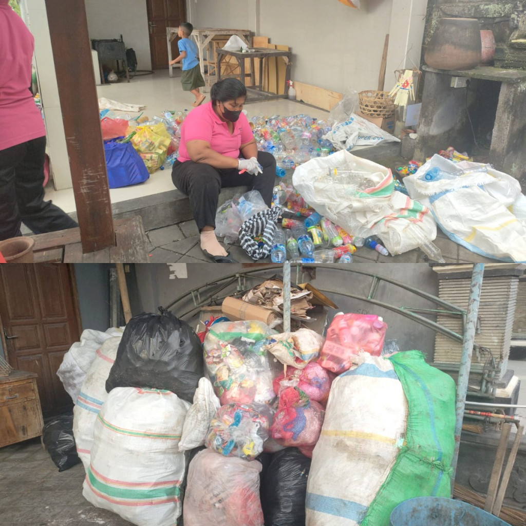 Kegiatan Bank Sampah Bulan April Desa Baha
